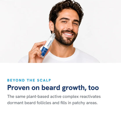 Be Bodywise Hair Growth Serum Roll On - 5% Saw Palmetto, 3% Rosemary Oil for Hair Growth, 3% Fenugreek,1% Caffeine Herbasome | Serum for Hair Loss & Hair Regrowth For Men & Women